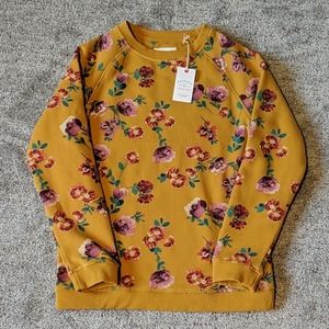 NWT - Fat Face Girls Floral sweatshirt. Size 12/13